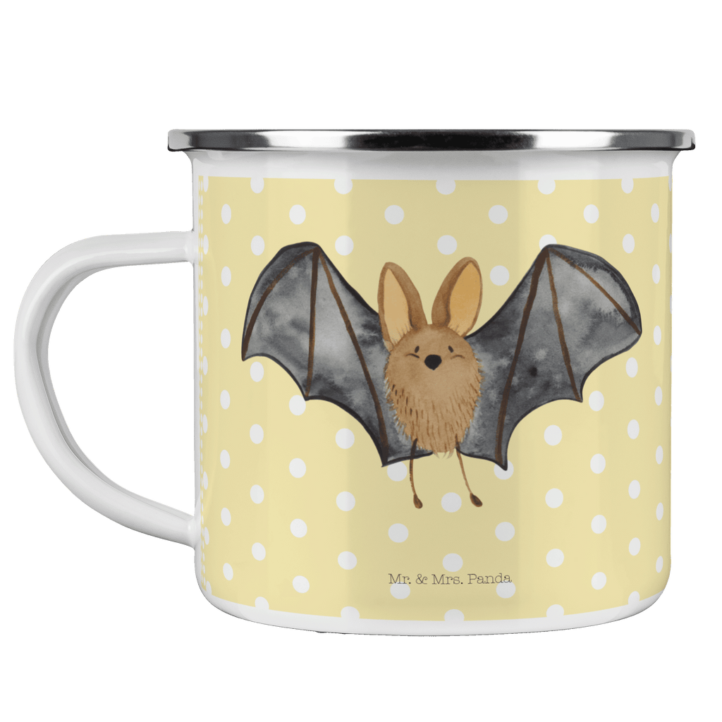 Camping Emaille Tasse Fledermaus Flügel Campingtasse, Trinkbecher, Metalltasse, Outdoor Tasse, Emaille Trinkbecher, Blechtasse Outdoor, Emaille Campingbecher, Edelstahl Trinkbecher, Metalltasse für Camping, Kaffee Blechtasse, Camping Tasse Metall, Tiermotive, Gute Laune, lustige Sprüche, Tiere