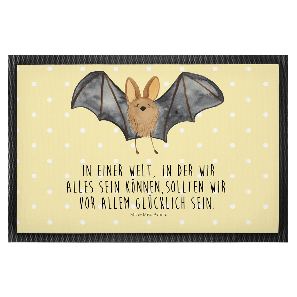 Fußmatte Fledermaus Flügel  Türvorleger, Schmutzmatte, Fußabtreter, Matte, Schmutzfänger, Fußabstreifer, Schmutzfangmatte, Türmatte, Motivfußmatte,  Haustürmatte, Vorleger  süße Tiermotive, gute Laune, lustige Sprüche, Tiere