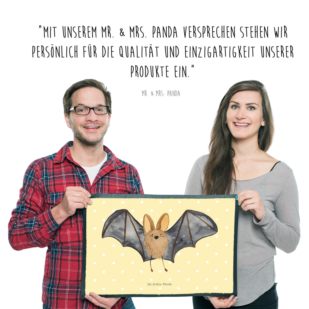 Fußmatte Fledermaus Flügel  Türvorleger, Schmutzmatte, Fußabtreter, Matte, Schmutzfänger, Fußabstreifer, Schmutzfangmatte, Türmatte, Motivfußmatte,  Haustürmatte, Vorleger  süße Tiermotive, gute Laune, lustige Sprüche, Tiere