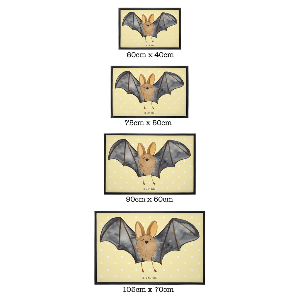Fußmatte Fledermaus Flügel  Türvorleger, Schmutzmatte, Fußabtreter, Matte, Schmutzfänger, Fußabstreifer, Schmutzfangmatte, Türmatte, Motivfußmatte,  Haustürmatte, Vorleger  süße Tiermotive, gute Laune, lustige Sprüche, Tiere