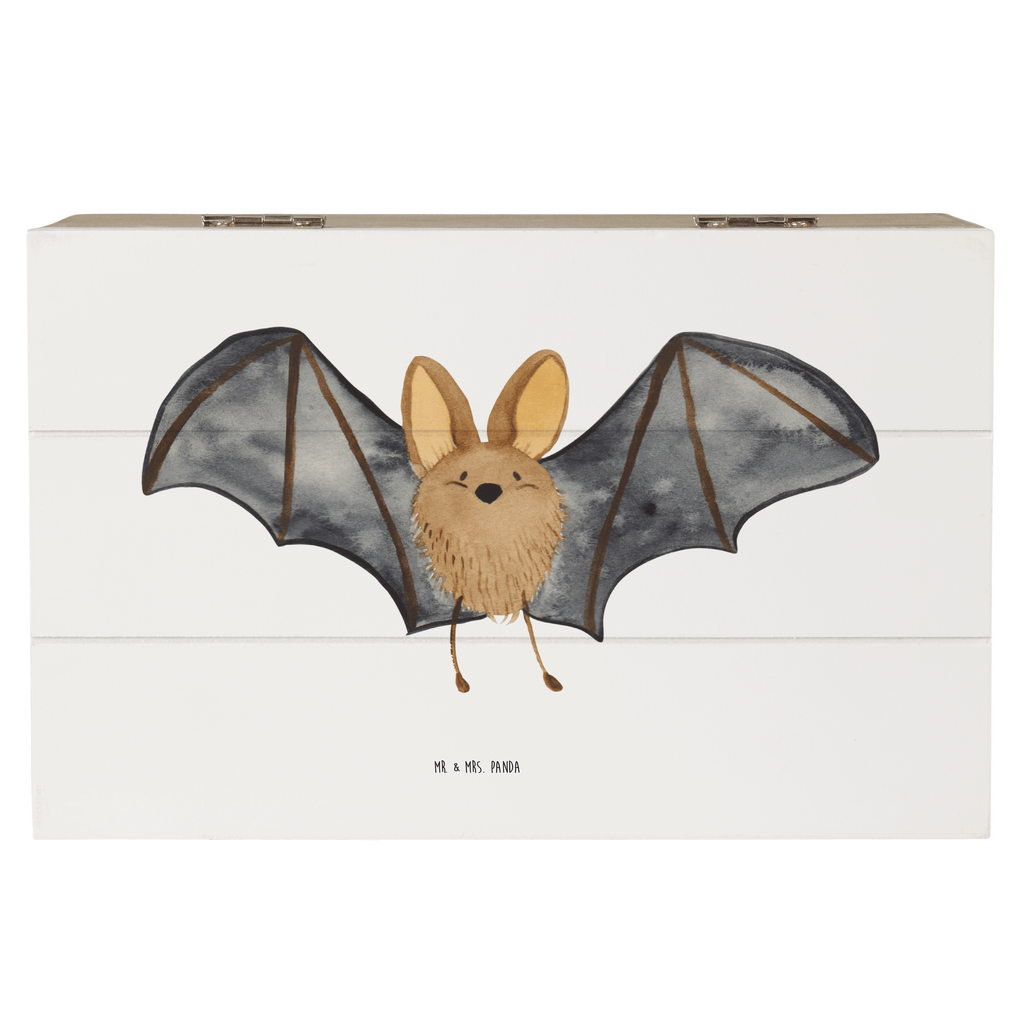 Holzkiste Fledermaus Flügel Holzkiste, Kiste, Schatzkiste, Truhe, Schatulle, XXL, Erinnerungsbox, Erinnerungskiste, Dekokiste, Aufbewahrungsbox, Tiermotive, Gute Laune, lustige Sprüche, Tiere
