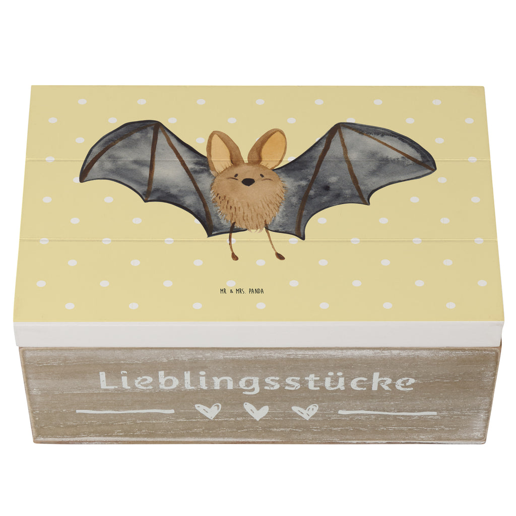 Holzkiste Fledermaus Flügel Holzkiste, Kiste, Schatzkiste, Truhe, Schatulle, XXL, Erinnerungsbox, Erinnerungskiste, Dekokiste, Aufbewahrungsbox, Tiermotive, Gute Laune, lustige Sprüche, Tiere