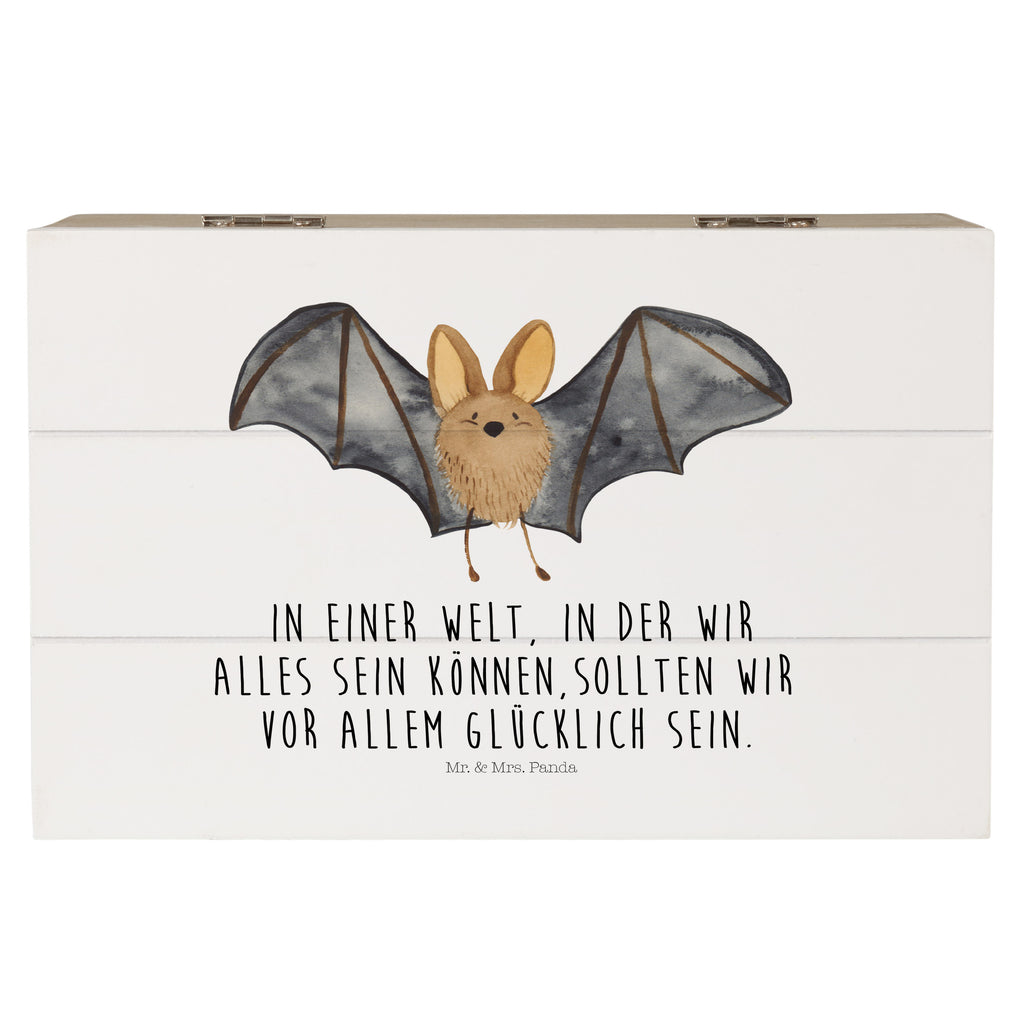 Holzkiste Fledermaus Flügel Holzkiste, Kiste, Schatzkiste, Truhe, Schatulle, XXL, Erinnerungsbox, Erinnerungskiste, Dekokiste, Aufbewahrungsbox, Tiermotive, Gute Laune, lustige Sprüche, Tiere