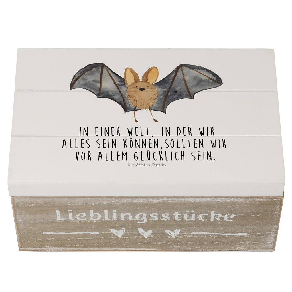 Holzkiste Fledermaus Flügel Holzkiste, Kiste, Schatzkiste, Truhe, Schatulle, XXL, Erinnerungsbox, Erinnerungskiste, Dekokiste, Aufbewahrungsbox, Tiermotive, Gute Laune, lustige Sprüche, Tiere
