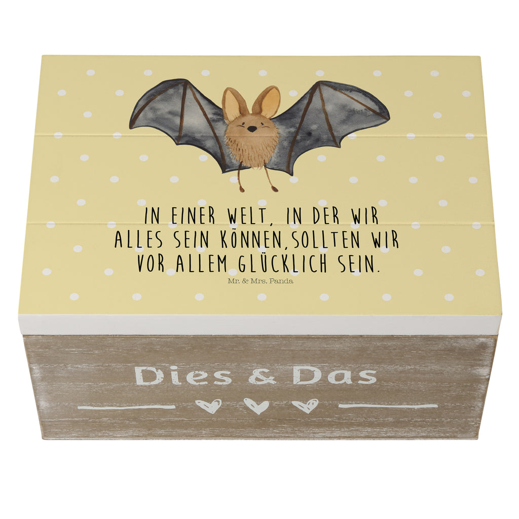 Holzkiste Fledermaus Flügel Holzkiste, Kiste, Schatzkiste, Truhe, Schatulle, XXL, Erinnerungsbox, Erinnerungskiste, Dekokiste, Aufbewahrungsbox, Tiermotive, Gute Laune, lustige Sprüche, Tiere