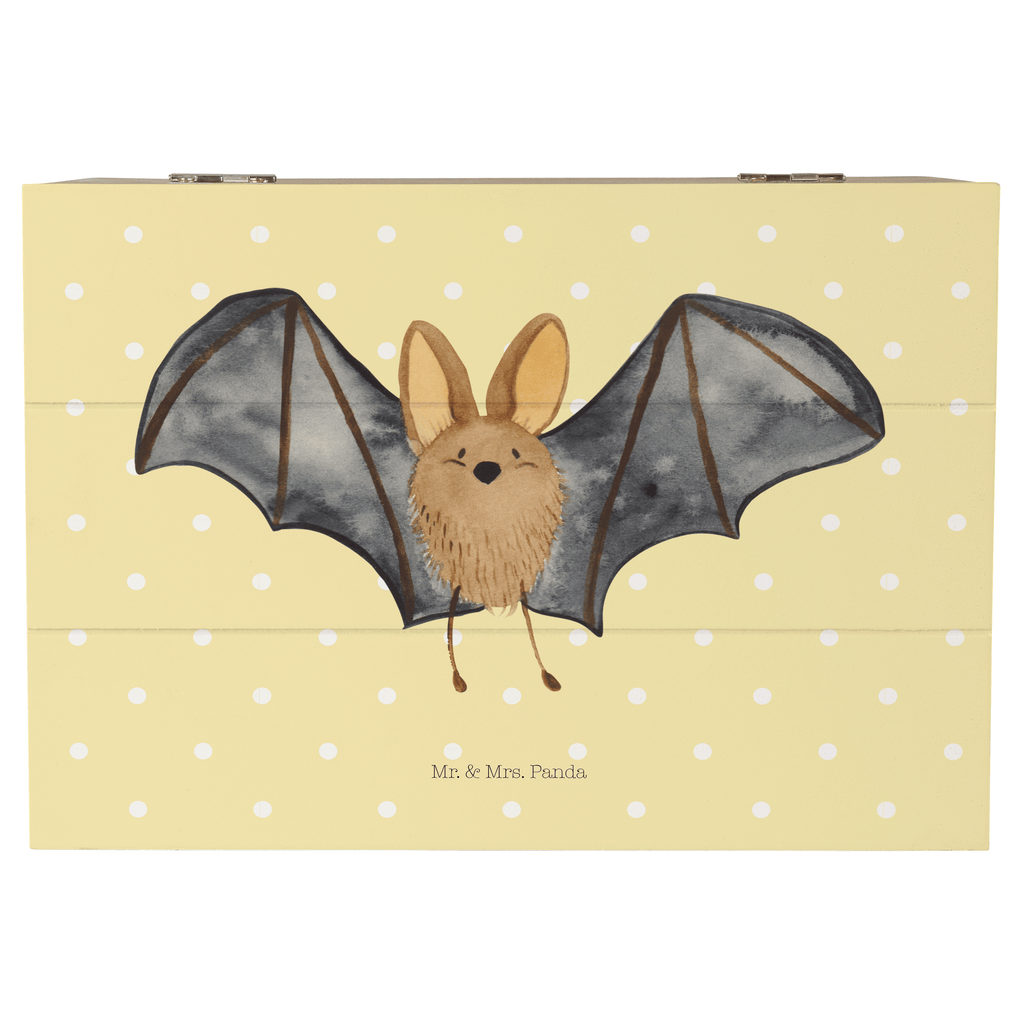 Holzkiste Fledermaus Flügel Holzkiste, Kiste, Schatzkiste, Truhe, Schatulle, XXL, Erinnerungsbox, Erinnerungskiste, Dekokiste, Aufbewahrungsbox, Tiermotive, Gute Laune, lustige Sprüche, Tiere