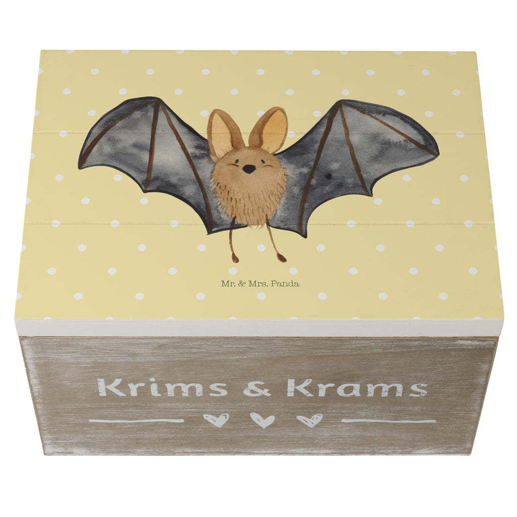 Holzkiste Fledermaus Flügel Holzkiste, Kiste, Schatzkiste, Truhe, Schatulle, XXL, Erinnerungsbox, Erinnerungskiste, Dekokiste, Aufbewahrungsbox, Tiermotive, Gute Laune, lustige Sprüche, Tiere