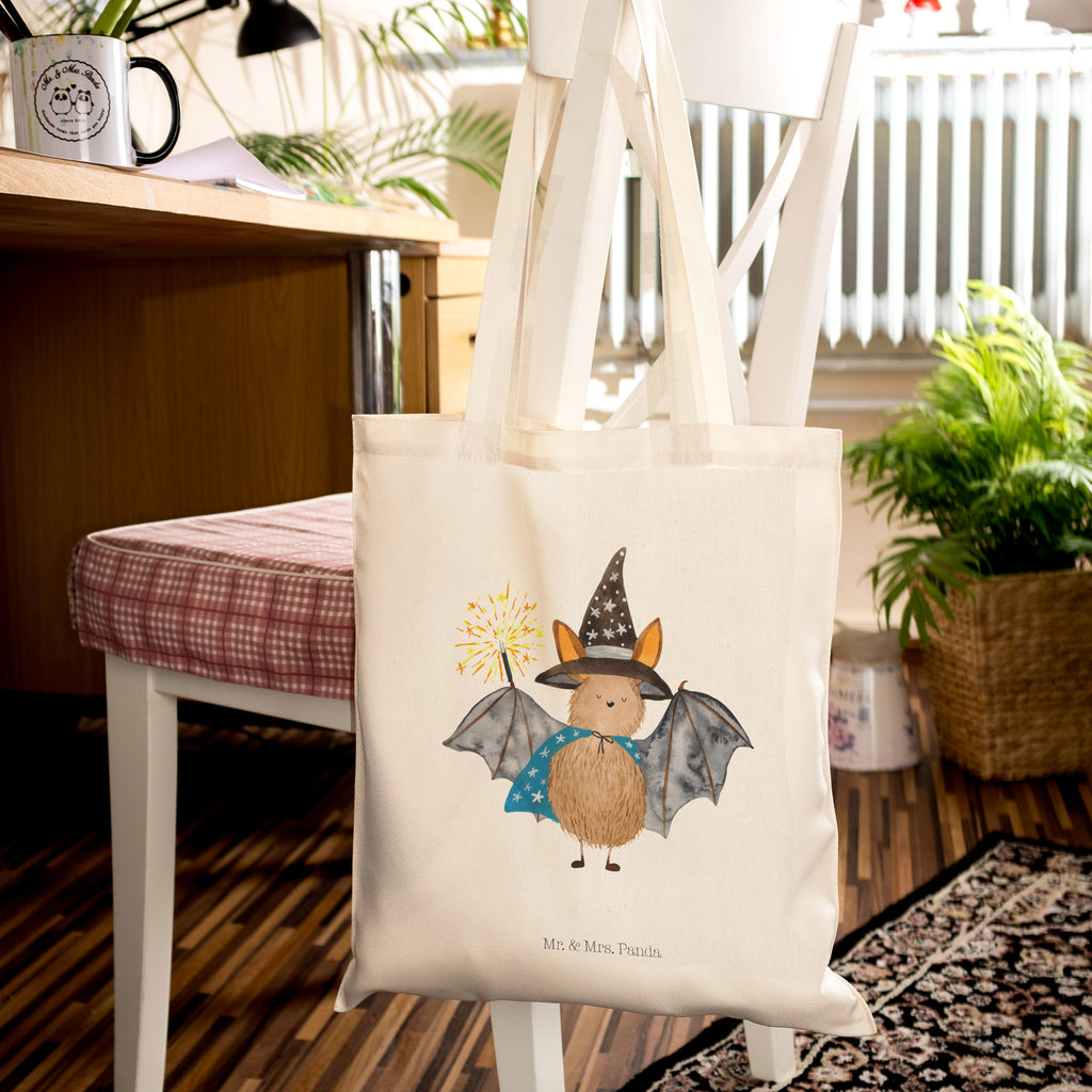 Tragetasche Fledermaus Zauberer Beuteltasche, Beutel, Einkaufstasche, Jutebeutel, Stoffbeutel, Tiermotive, Gute Laune, lustige Sprüche, Tiere, Fledermaus, Fledermäuse, Zauberer, Magier, Frauen, reinsteigern