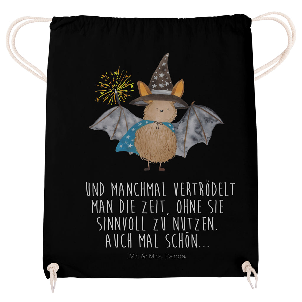 Sportbeutel Fledermaus Zauberer Turnbeutel, Beutel, Sporttasche, Tasche, Stoffbeutel, Tiermotive, Gute Laune, lustige Sprüche, Tiere, Fledermaus, Fledermäuse, Zauberer, Magier, Frauen, reinsteigern