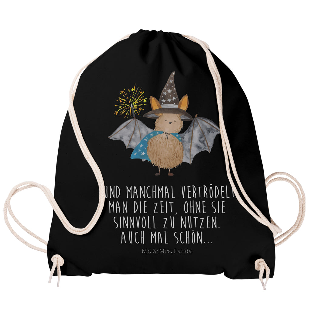 Sportbeutel Fledermaus Zauberer Turnbeutel, Beutel, Sporttasche, Tasche, Stoffbeutel, Tiermotive, Gute Laune, lustige Sprüche, Tiere, Fledermaus, Fledermäuse, Zauberer, Magier, Frauen, reinsteigern