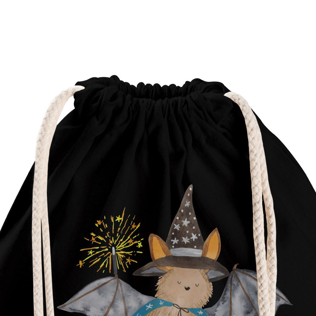 Sportbeutel Fledermaus Zauberer Turnbeutel, Beutel, Sporttasche, Tasche, Stoffbeutel, Tiermotive, Gute Laune, lustige Sprüche, Tiere, Fledermaus, Fledermäuse, Zauberer, Magier, Frauen, reinsteigern