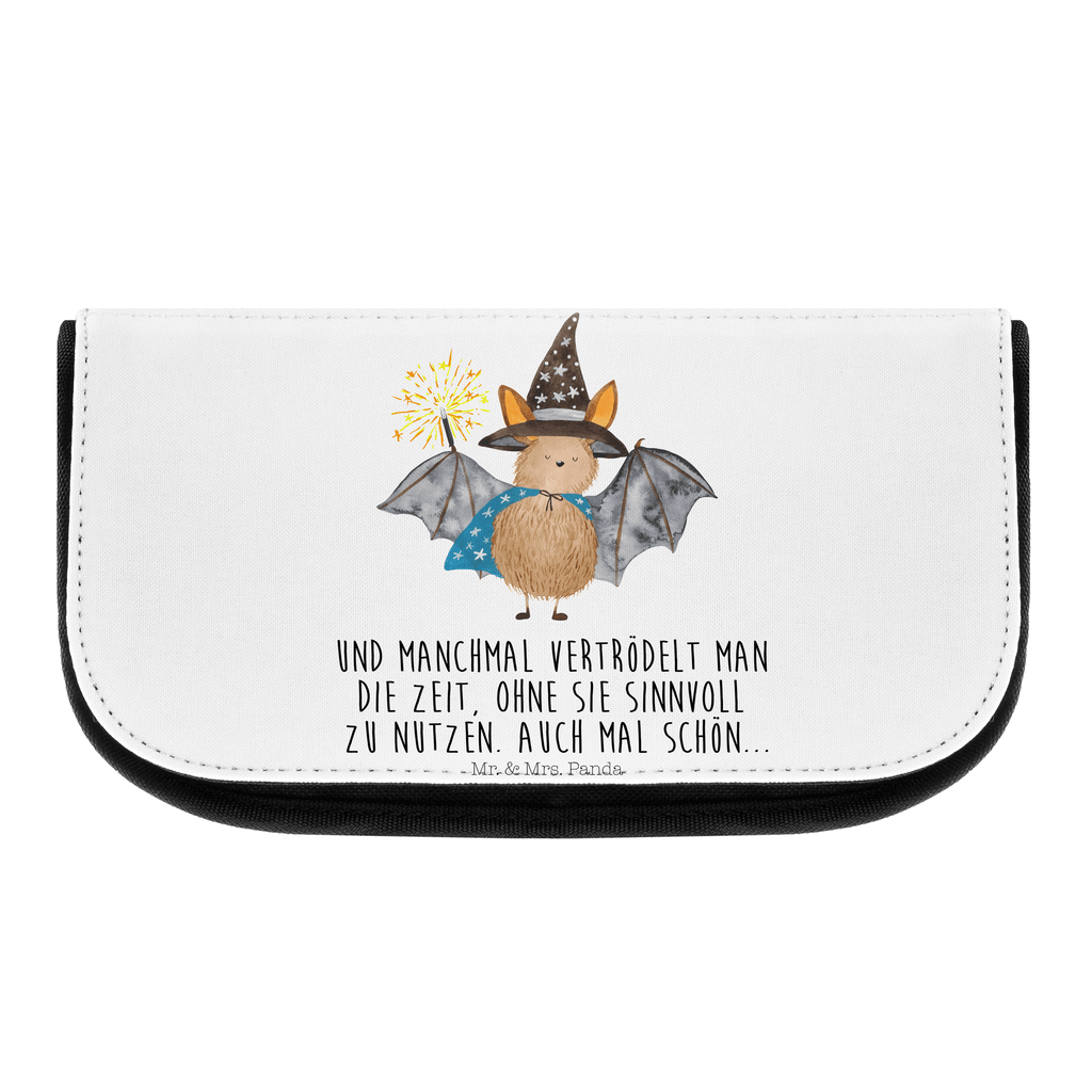 Kosmetiktasche Fledermaus Zauberer Kosmetikbeutel, Kulturtasche, Kulturbeutel, Schminktasche, Make-Up Tasche, Tiermotive, Gute Laune, lustige Sprüche, Tiere, Fledermaus, Fledermäuse, Zauberer, Magier, Frauen, reinsteigern