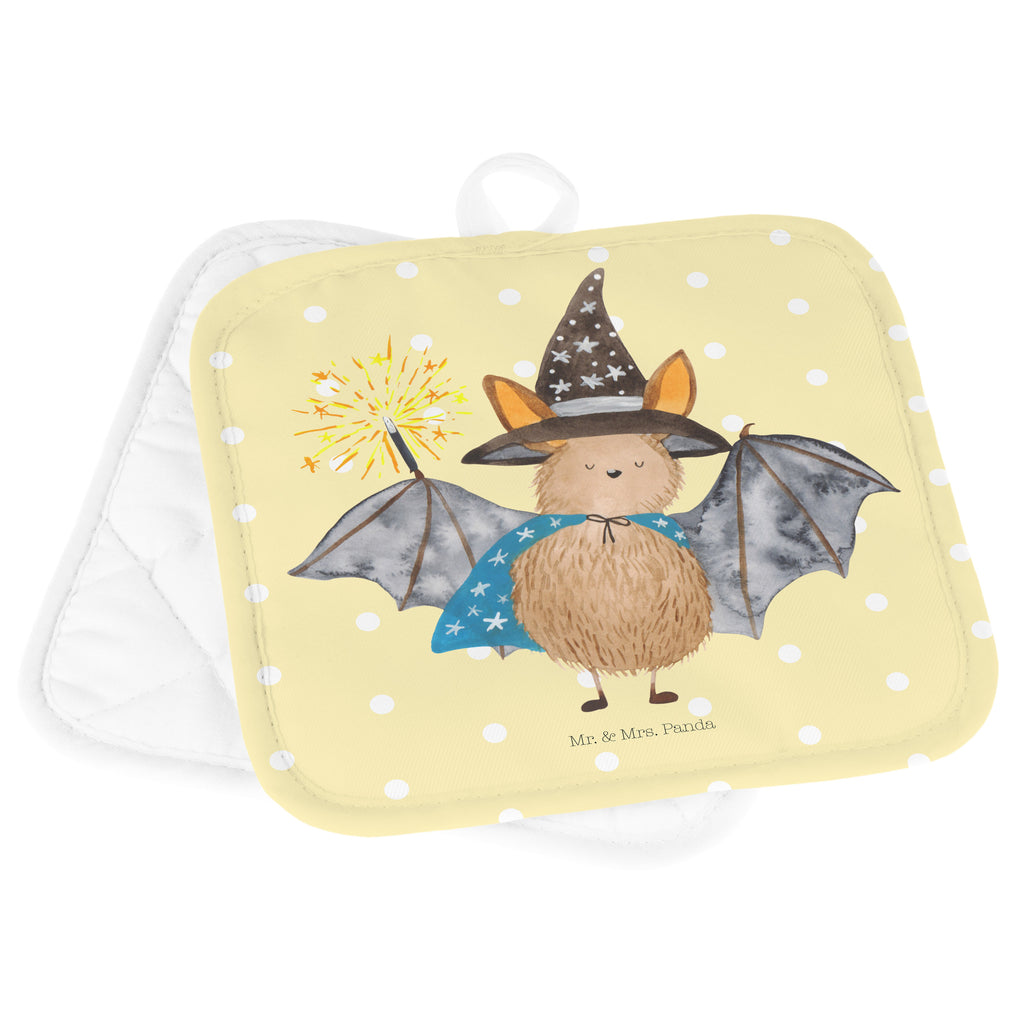2er Set Topflappen  Fledermaus Zauberer Topflappen, Topfuntersetzer, Ofenhandschuh, Topflappen Set, Topflappen lustig, Topflappen mit Spruch, Tiermotive, Gute Laune, lustige Sprüche, Tiere, Fledermaus, Fledermäuse, Zauberer, Magier, Frauen, reinsteigern