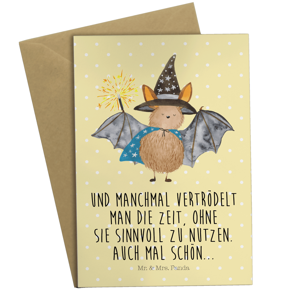 Grußkarte Fledermaus Zauberer Klappkarte, Einladungskarte, Glückwunschkarte, Hochzeitskarte, Geburtstagskarte, Karte, Tiermotive, Gute Laune, lustige Sprüche, Tiere, Fledermaus, Fledermäuse, Zauberer, Magier, Frauen, reinsteigern