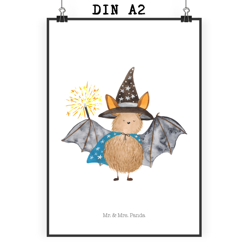 Poster Fledermaus Zauberer Poster, Wandposter, Bild, Wanddeko, Küchenposter, Kinderposter, Wanddeko Bild, Raumdekoration, Wanddekoration, Handgemaltes Poster, Mr. & Mrs. Panda Poster, Designposter, Kunstdruck, Posterdruck, Tiermotive, Gute Laune, lustige Sprüche, Tiere, Fledermaus, Fledermäuse, Zauberer, Magier, Frauen, reinsteigern