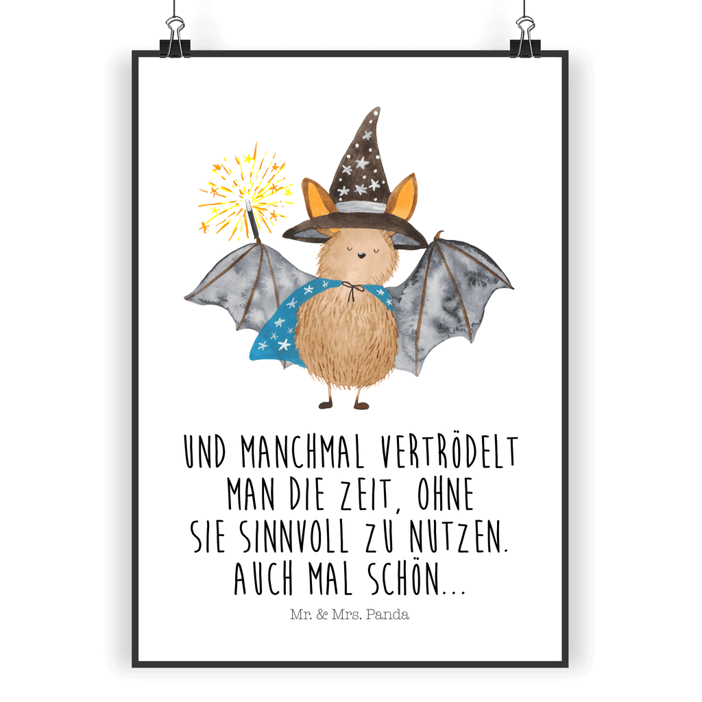 Poster Fledermaus Zauberer Poster, Wandposter, Bild, Wanddeko, Küchenposter, Kinderposter, Wanddeko Bild, Raumdekoration, Wanddekoration, Handgemaltes Poster, Mr. & Mrs. Panda Poster, Designposter, Kunstdruck, Posterdruck, Tiermotive, Gute Laune, lustige Sprüche, Tiere, Fledermaus, Fledermäuse, Zauberer, Magier, Frauen, reinsteigern