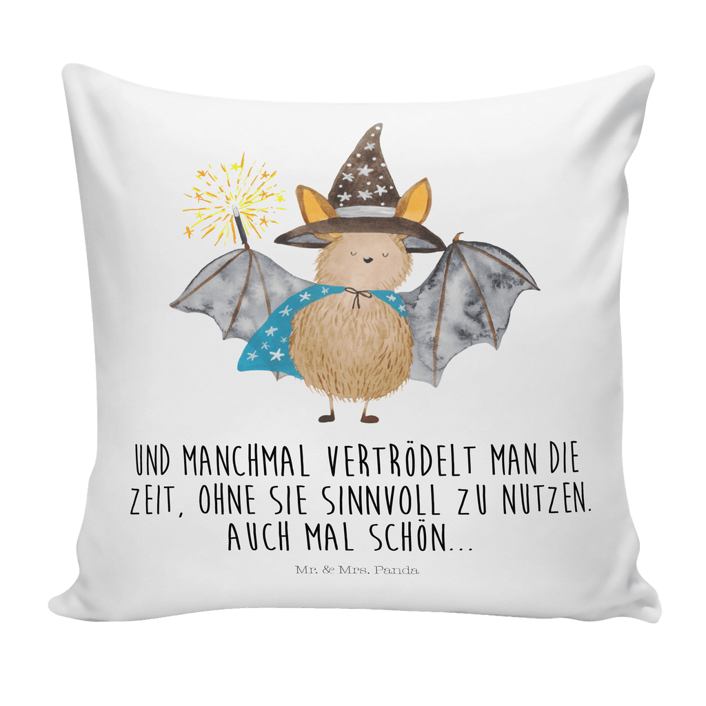 40x40 Kissen Fledermaus Zauberer Kissenhülle, Kopfkissen, Sofakissen, Dekokissen, Motivkissen, Tiermotive, Gute Laune, lustige Sprüche, Tiere, Fledermaus, Fledermäuse, Zauberer, Magier, Frauen, reinsteigern