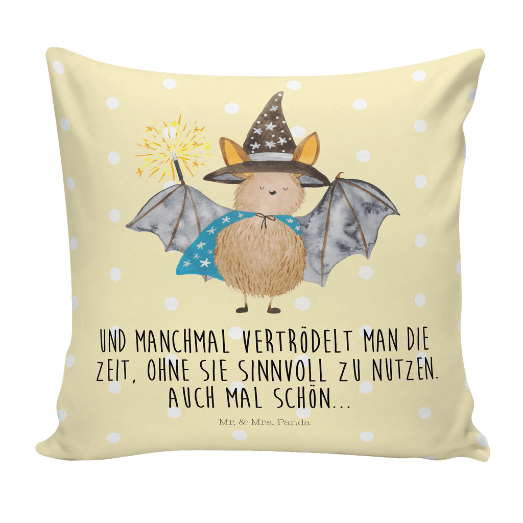 40x40 Kissen Fledermaus Zauberer Kissenhülle, Kopfkissen, Sofakissen, Dekokissen, Motivkissen, Tiermotive, Gute Laune, lustige Sprüche, Tiere, Fledermaus, Fledermäuse, Zauberer, Magier, Frauen, reinsteigern