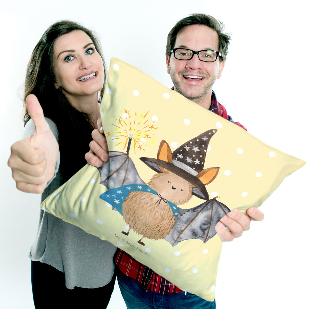 40x40 Kissen Fledermaus Zauberer Kissenhülle, Kopfkissen, Sofakissen, Dekokissen, Motivkissen, Tiermotive, Gute Laune, lustige Sprüche, Tiere, Fledermaus, Fledermäuse, Zauberer, Magier, Frauen, reinsteigern