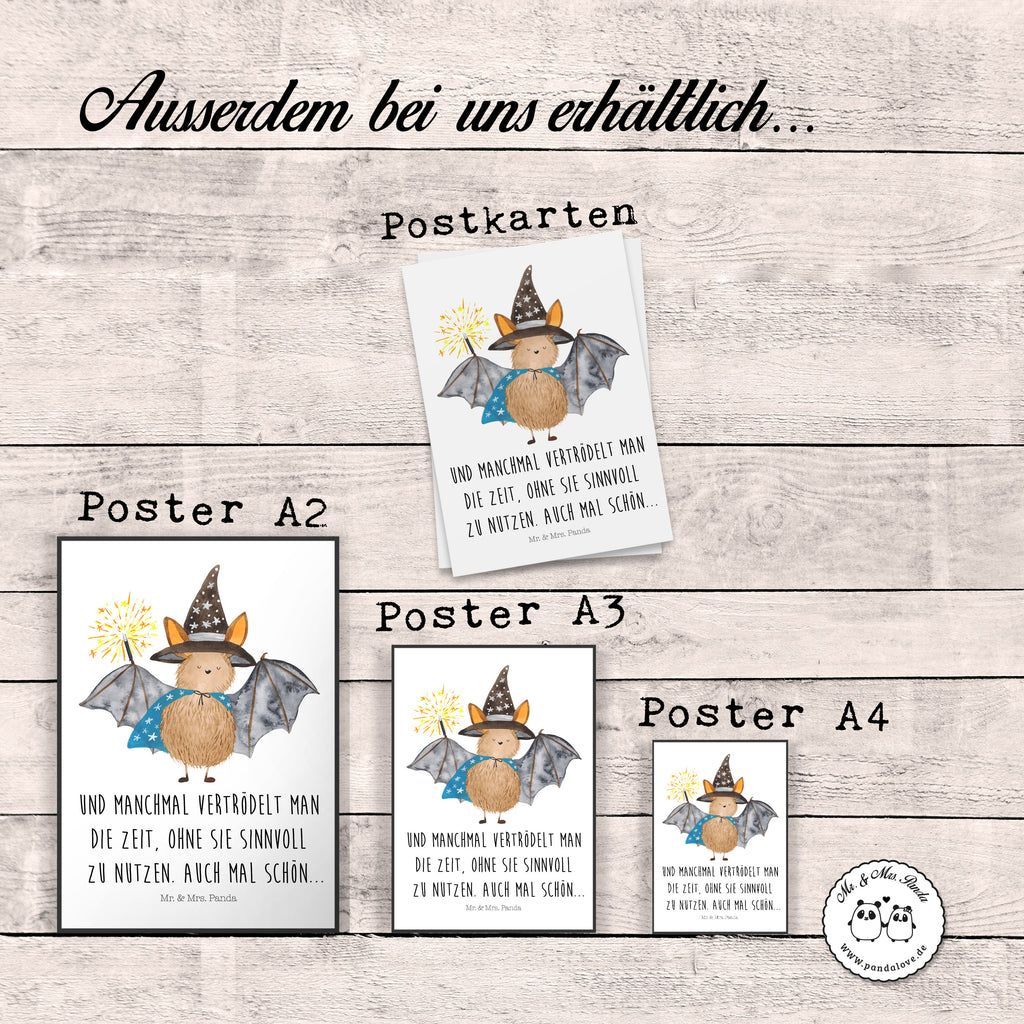 Poster Fledermaus Zauberer Poster, Wandposter, Bild, Wanddeko, Küchenposter, Kinderposter, Wanddeko Bild, Raumdekoration, Wanddekoration, Handgemaltes Poster, Mr. & Mrs. Panda Poster, Designposter, Kunstdruck, Posterdruck, Tiermotive, Gute Laune, lustige Sprüche, Tiere, Fledermaus, Fledermäuse, Zauberer, Magier, Frauen, reinsteigern