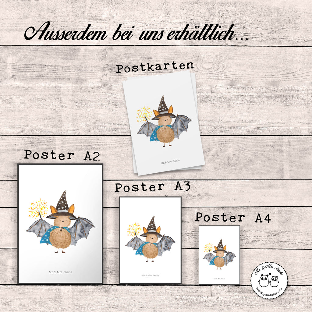 Poster Fledermaus Zauberer Poster, Wandposter, Bild, Wanddeko, Küchenposter, Kinderposter, Wanddeko Bild, Raumdekoration, Wanddekoration, Handgemaltes Poster, Mr. & Mrs. Panda Poster, Designposter, Kunstdruck, Posterdruck, Tiermotive, Gute Laune, lustige Sprüche, Tiere, Fledermaus, Fledermäuse, Zauberer, Magier, Frauen, reinsteigern