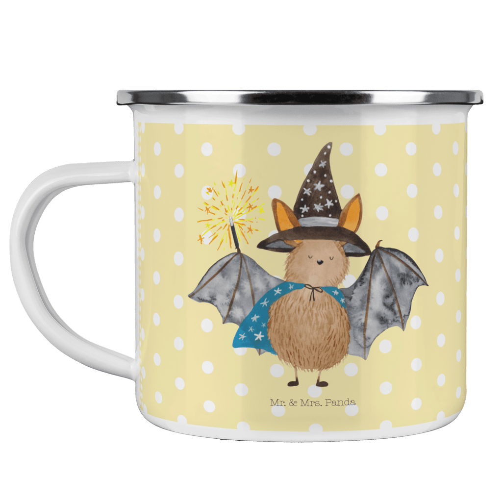 Camping Emaille Tasse Fledermaus Zauberer Campingtasse, Trinkbecher, Metalltasse, Outdoor Tasse, Emaille Trinkbecher, Blechtasse Outdoor, Emaille Campingbecher, Edelstahl Trinkbecher, Metalltasse für Camping, Kaffee Blechtasse, Camping Tasse Metall, Tiermotive, Gute Laune, lustige Sprüche, Tiere, Fledermaus, Fledermäuse, Zauberer, Magier, Frauen, reinsteigern