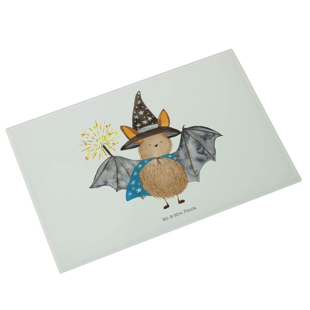 Medium Glas Schneidbrett Fledermaus Zauberer Glasschneidebrett, Schneidebrett, Tiermotive, Gute Laune, lustige Sprüche, Tiere, Fledermaus, Fledermäuse, Zauberer, Magier, Frauen, reinsteigern