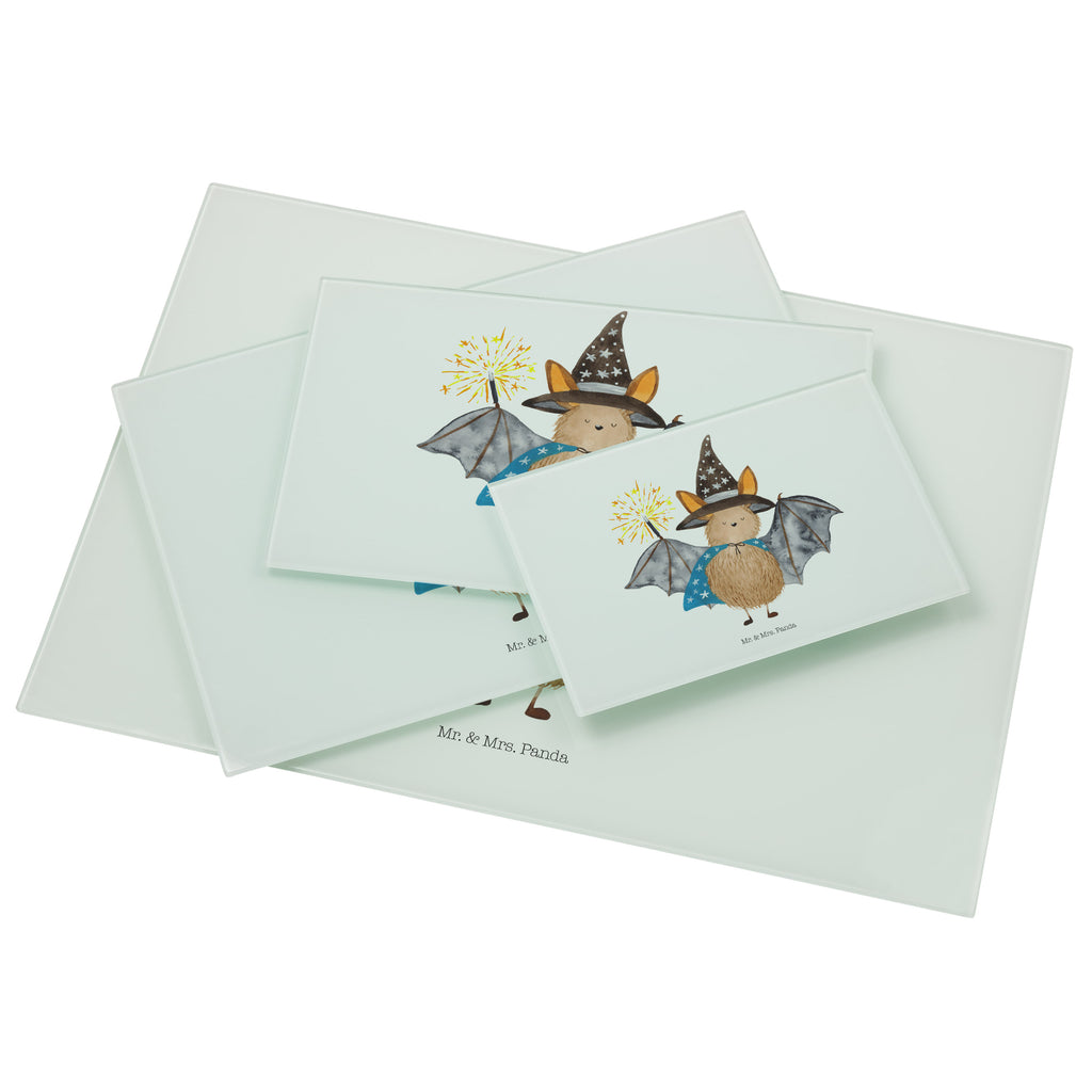 Medium Glas Schneidbrett Fledermaus Zauberer Glasschneidebrett, Schneidebrett, Tiermotive, Gute Laune, lustige Sprüche, Tiere, Fledermaus, Fledermäuse, Zauberer, Magier, Frauen, reinsteigern
