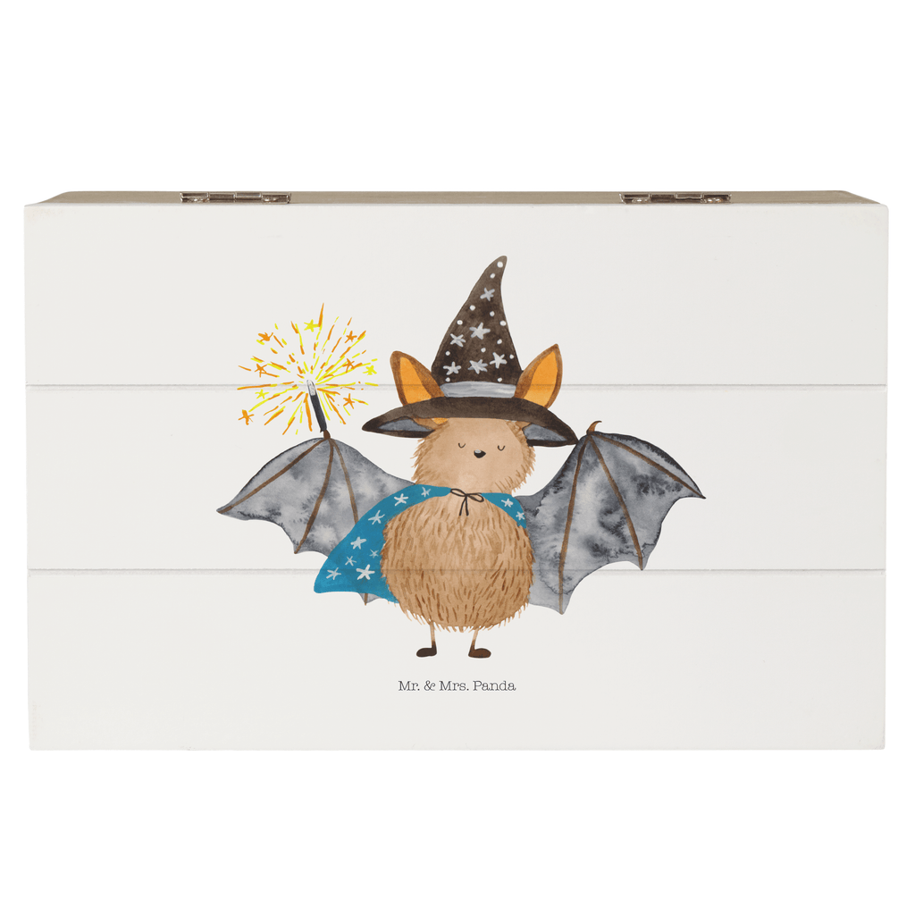 Holzkiste Fledermaus Zauberer Holzkiste, Kiste, Schatzkiste, Truhe, Schatulle, XXL, Erinnerungsbox, Erinnerungskiste, Dekokiste, Aufbewahrungsbox, Tiermotive, Gute Laune, lustige Sprüche, Tiere, Fledermaus, Fledermäuse, Zauberer, Magier, Frauen, reinsteigern