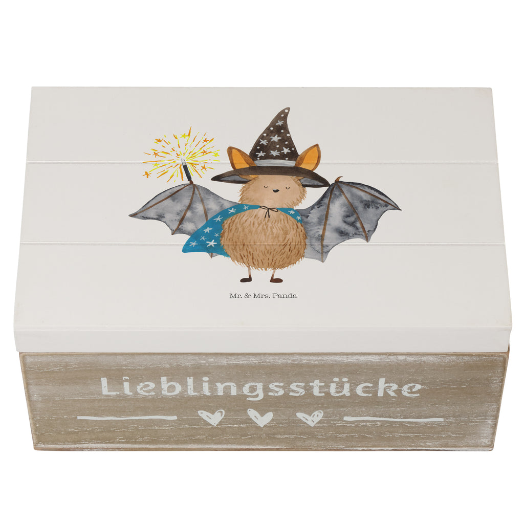 Holzkiste Fledermaus Zauberer Holzkiste, Kiste, Schatzkiste, Truhe, Schatulle, XXL, Erinnerungsbox, Erinnerungskiste, Dekokiste, Aufbewahrungsbox, Tiermotive, Gute Laune, lustige Sprüche, Tiere, Fledermaus, Fledermäuse, Zauberer, Magier, Frauen, reinsteigern