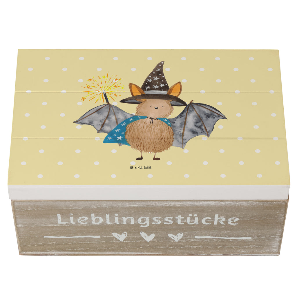Holzkiste Fledermaus Zauberer Holzkiste, Kiste, Schatzkiste, Truhe, Schatulle, XXL, Erinnerungsbox, Erinnerungskiste, Dekokiste, Aufbewahrungsbox, Tiermotive, Gute Laune, lustige Sprüche, Tiere, Fledermaus, Fledermäuse, Zauberer, Magier, Frauen, reinsteigern