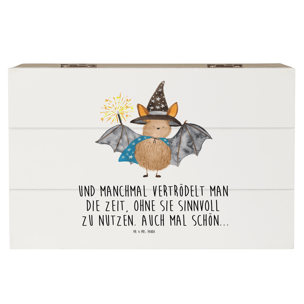 Holzkiste Fledermaus Zauberer Holzkiste, Kiste, Schatzkiste, Truhe, Schatulle, XXL, Erinnerungsbox, Erinnerungskiste, Dekokiste, Aufbewahrungsbox, Tiermotive, Gute Laune, lustige Sprüche, Tiere, Fledermaus, Fledermäuse, Zauberer, Magier, Frauen, reinsteigern