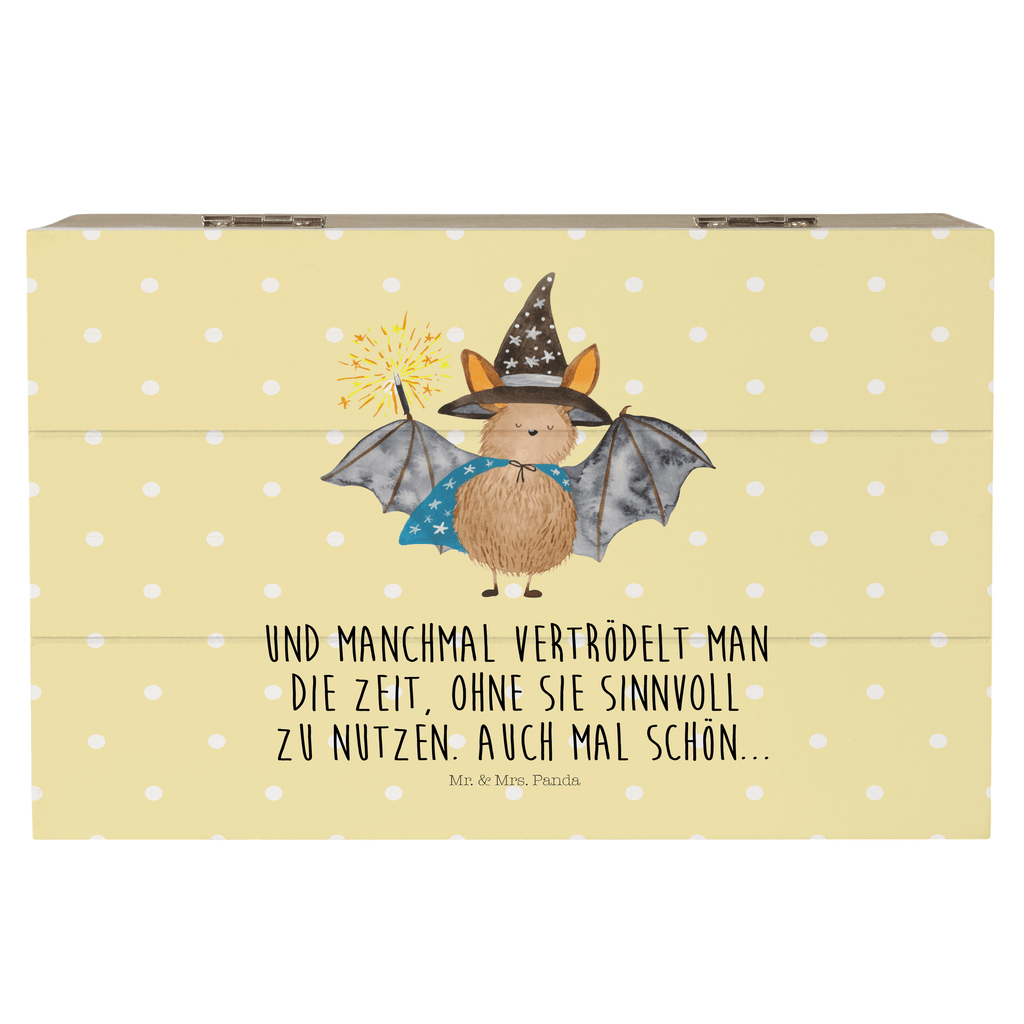 Holzkiste Fledermaus Zauberer Holzkiste, Kiste, Schatzkiste, Truhe, Schatulle, XXL, Erinnerungsbox, Erinnerungskiste, Dekokiste, Aufbewahrungsbox, Tiermotive, Gute Laune, lustige Sprüche, Tiere, Fledermaus, Fledermäuse, Zauberer, Magier, Frauen, reinsteigern