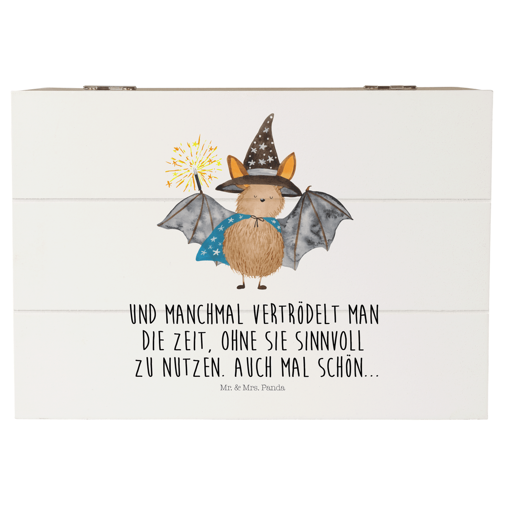 Holzkiste Fledermaus Zauberer Holzkiste, Kiste, Schatzkiste, Truhe, Schatulle, XXL, Erinnerungsbox, Erinnerungskiste, Dekokiste, Aufbewahrungsbox, Tiermotive, Gute Laune, lustige Sprüche, Tiere, Fledermaus, Fledermäuse, Zauberer, Magier, Frauen, reinsteigern