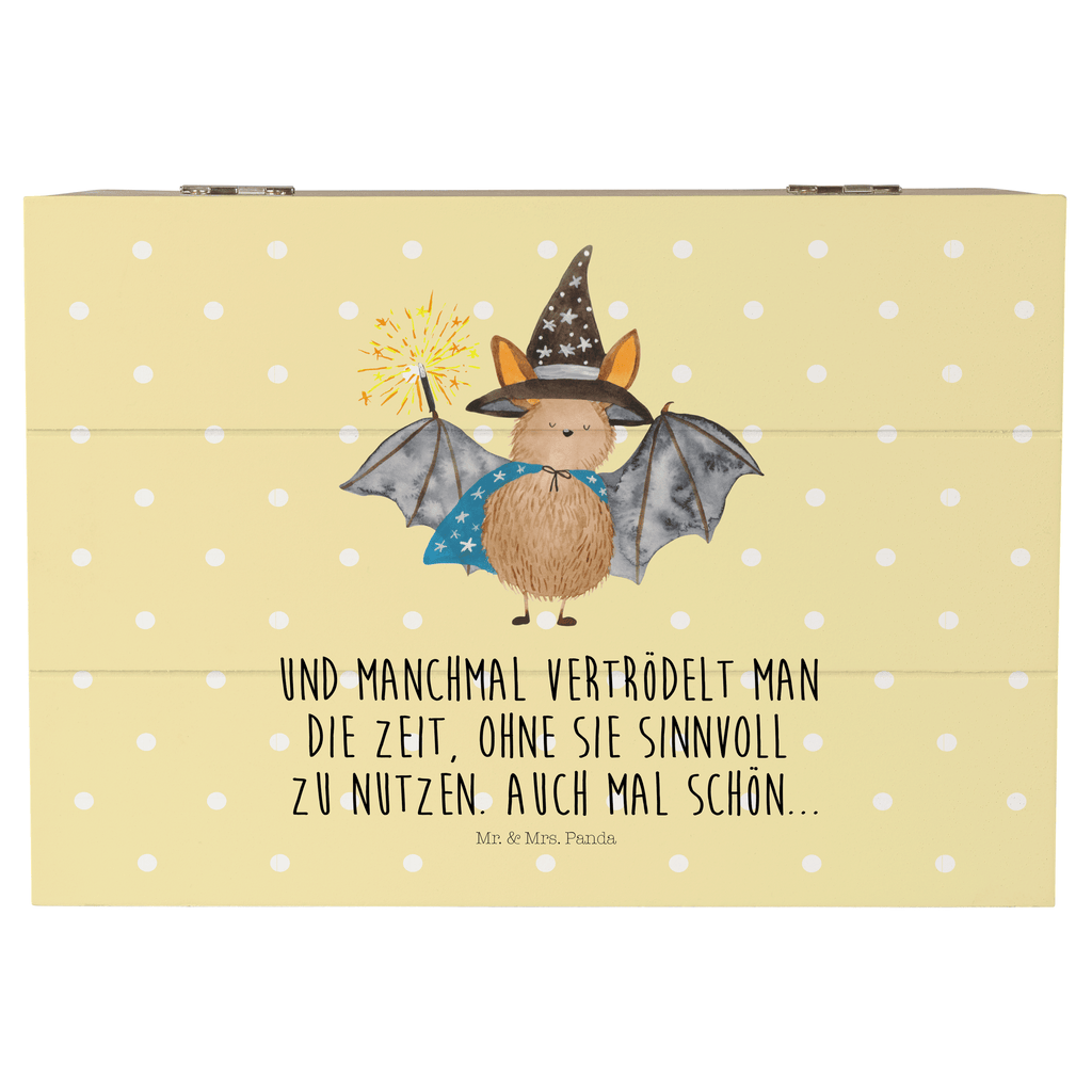 Holzkiste Fledermaus Zauberer Holzkiste, Kiste, Schatzkiste, Truhe, Schatulle, XXL, Erinnerungsbox, Erinnerungskiste, Dekokiste, Aufbewahrungsbox, Tiermotive, Gute Laune, lustige Sprüche, Tiere, Fledermaus, Fledermäuse, Zauberer, Magier, Frauen, reinsteigern