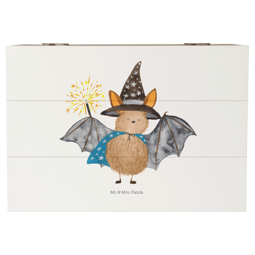 Holzkiste Fledermaus Zauberer Holzkiste, Kiste, Schatzkiste, Truhe, Schatulle, XXL, Erinnerungsbox, Erinnerungskiste, Dekokiste, Aufbewahrungsbox, Tiermotive, Gute Laune, lustige Sprüche, Tiere, Fledermaus, Fledermäuse, Zauberer, Magier, Frauen, reinsteigern