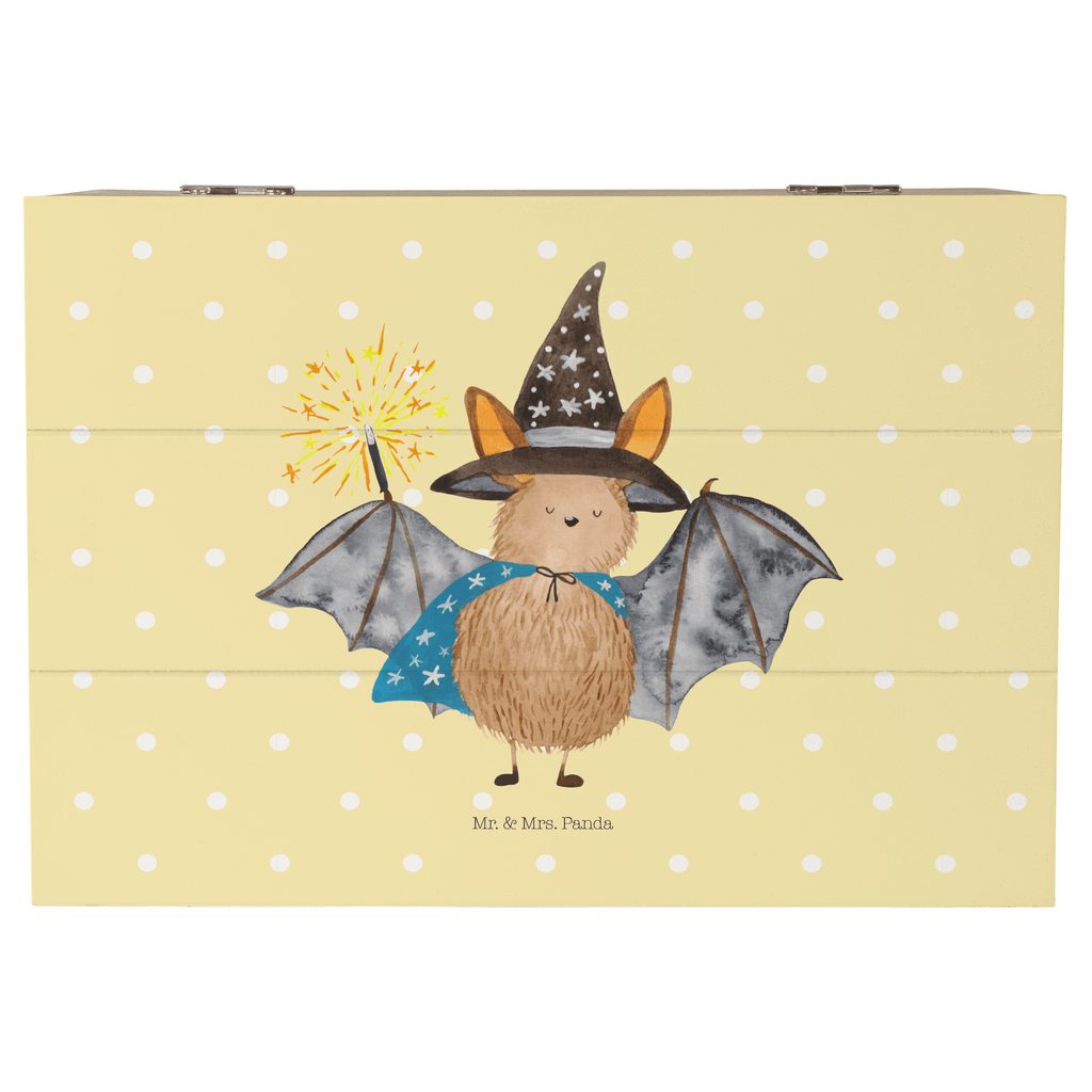 Holzkiste Fledermaus Zauberer Holzkiste, Kiste, Schatzkiste, Truhe, Schatulle, XXL, Erinnerungsbox, Erinnerungskiste, Dekokiste, Aufbewahrungsbox, Tiermotive, Gute Laune, lustige Sprüche, Tiere, Fledermaus, Fledermäuse, Zauberer, Magier, Frauen, reinsteigern
