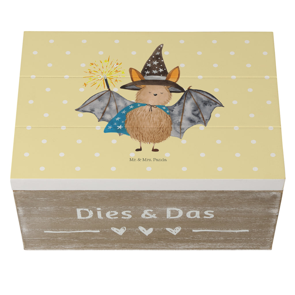 Holzkiste Fledermaus Zauberer Holzkiste, Kiste, Schatzkiste, Truhe, Schatulle, XXL, Erinnerungsbox, Erinnerungskiste, Dekokiste, Aufbewahrungsbox, Tiermotive, Gute Laune, lustige Sprüche, Tiere, Fledermaus, Fledermäuse, Zauberer, Magier, Frauen, reinsteigern