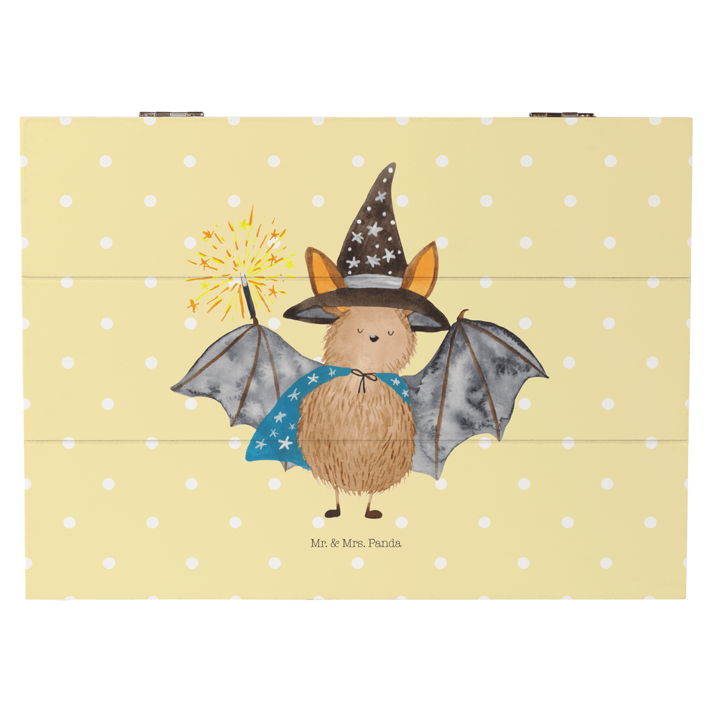 Holzkiste Fledermaus Zauberer Holzkiste, Kiste, Schatzkiste, Truhe, Schatulle, XXL, Erinnerungsbox, Erinnerungskiste, Dekokiste, Aufbewahrungsbox, Tiermotive, Gute Laune, lustige Sprüche, Tiere, Fledermaus, Fledermäuse, Zauberer, Magier, Frauen, reinsteigern