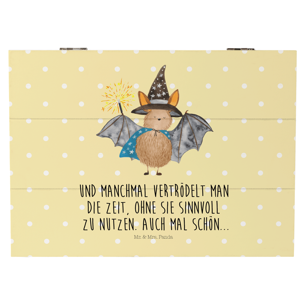 Holzkiste Fledermaus Zauberer Holzkiste, Kiste, Schatzkiste, Truhe, Schatulle, XXL, Erinnerungsbox, Erinnerungskiste, Dekokiste, Aufbewahrungsbox, Tiermotive, Gute Laune, lustige Sprüche, Tiere, Fledermaus, Fledermäuse, Zauberer, Magier, Frauen, reinsteigern