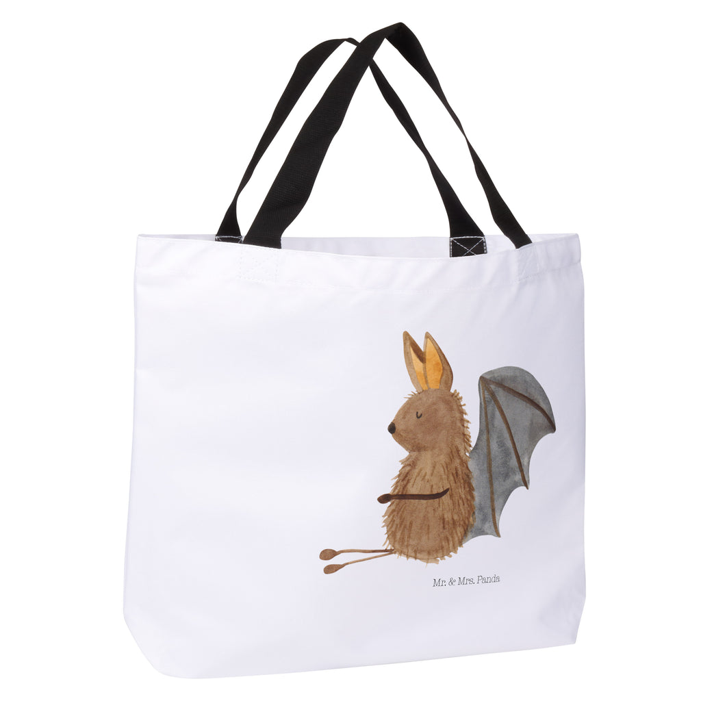 Shopper Fledermaus sitzend Beutel, Einkaufstasche, Tasche, Strandtasche, Einkaufsbeutel, Shopper, Schultasche, Freizeittasche, Tragebeutel, Schulbeutel, Alltagstasche, Tiermotive, Gute Laune, lustige Sprüche, Tiere, Fledermaus, Fledermäuse, Motivation, entspannen