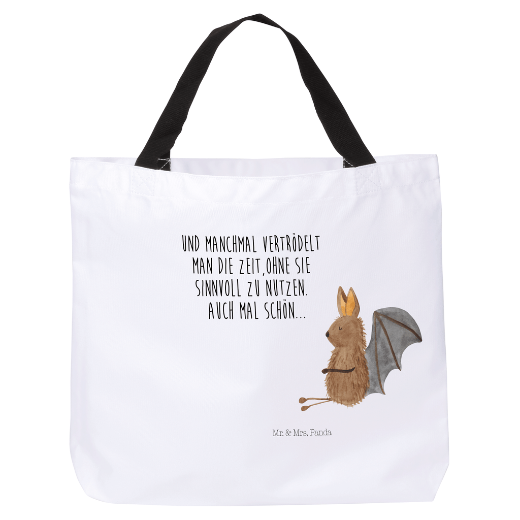 Shopper Fledermaus sitzend Beutel, Einkaufstasche, Tasche, Strandtasche, Einkaufsbeutel, Shopper, Schultasche, Freizeittasche, Tragebeutel, Schulbeutel, Alltagstasche, Tiermotive, Gute Laune, lustige Sprüche, Tiere, Fledermaus, Fledermäuse, Motivation, entspannen