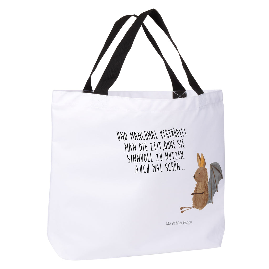 Shopper Fledermaus sitzend Beutel, Einkaufstasche, Tasche, Strandtasche, Einkaufsbeutel, Shopper, Schultasche, Freizeittasche, Tragebeutel, Schulbeutel, Alltagstasche, Tiermotive, Gute Laune, lustige Sprüche, Tiere, Fledermaus, Fledermäuse, Motivation, entspannen