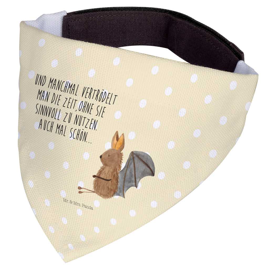 Hundehalstuch M Fledermaus sitzend Hundehalstuch, Halstuch, Hunde, Tuch, mittel, mittelgroße Hunde, Tiermotive, Gute Laune, lustige Sprüche, Tiere, Fledermaus, Fledermäuse, Motivation, entspannen