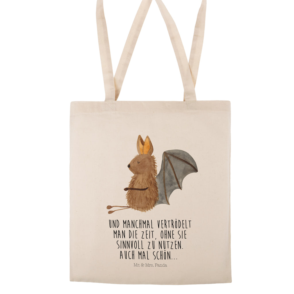 Tragetasche Fledermaus sitzend Beuteltasche, Beutel, Einkaufstasche, Jutebeutel, Stoffbeutel, Tiermotive, Gute Laune, lustige Sprüche, Tiere, Fledermaus, Fledermäuse, Motivation, entspannen