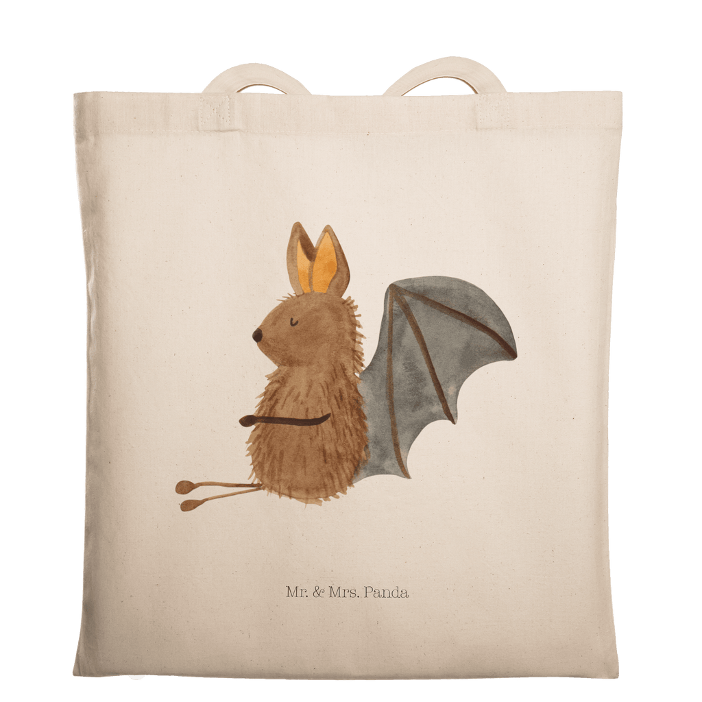 Tragetasche Fledermaus sitzend Beuteltasche, Beutel, Einkaufstasche, Jutebeutel, Stoffbeutel, Tiermotive, Gute Laune, lustige Sprüche, Tiere, Fledermaus, Fledermäuse, Motivation, entspannen