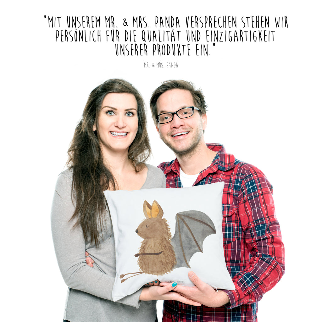 40x40 Kissen Fledermaus sitzend Kissenhülle, Kopfkissen, Sofakissen, Dekokissen, Motivkissen, Tiermotive, Gute Laune, lustige Sprüche, Tiere, Fledermaus, Fledermäuse, Motivation, entspannen