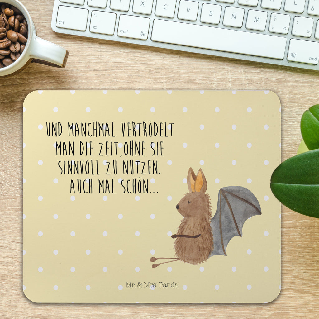 Mauspad Fledermaus sitzend Mousepad, Computer zubehör, Büroausstattung, PC Zubehör, Arbeitszimmer, Mauspad, Einzigartiges Mauspad, Designer Mauspad, Tiermotive, Gute Laune, lustige Sprüche, Tiere, Fledermaus, Fledermäuse, Motivation, entspannen