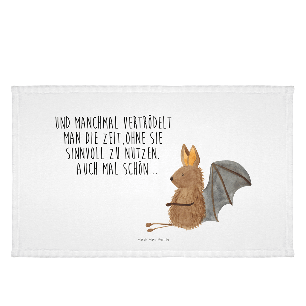 Gäste Handtuch Fledermaus sitzend Gästetuch, Reisehandtuch, Sport Handtuch, Frottier, Kinder Handtuch, Tiermotive, Gute Laune, lustige Sprüche, Tiere, Fledermaus, Fledermäuse, Motivation, entspannen