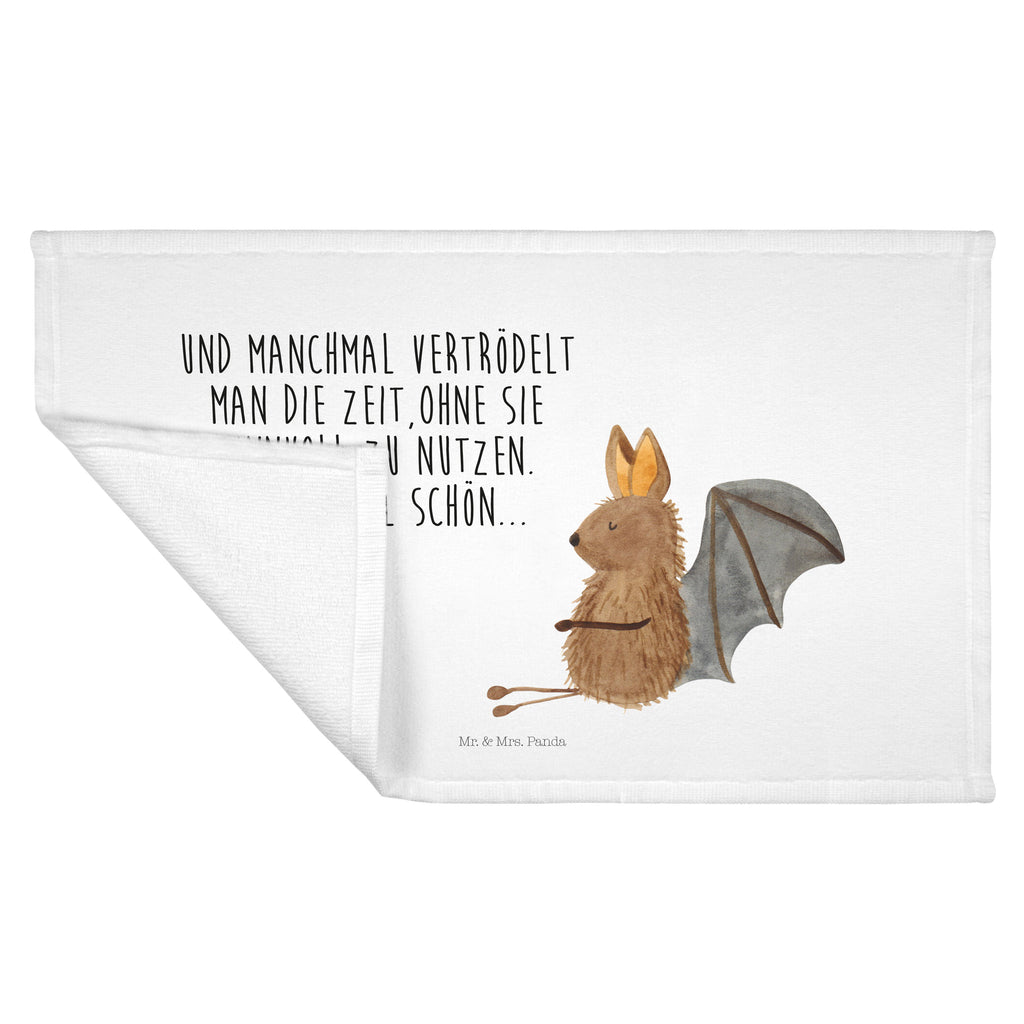 Gäste Handtuch Fledermaus sitzend Gästetuch, Reisehandtuch, Sport Handtuch, Frottier, Kinder Handtuch, Tiermotive, Gute Laune, lustige Sprüche, Tiere, Fledermaus, Fledermäuse, Motivation, entspannen